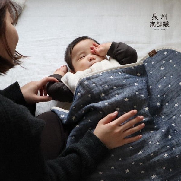 泉州南部織 6層紗布包裹巾(星型)