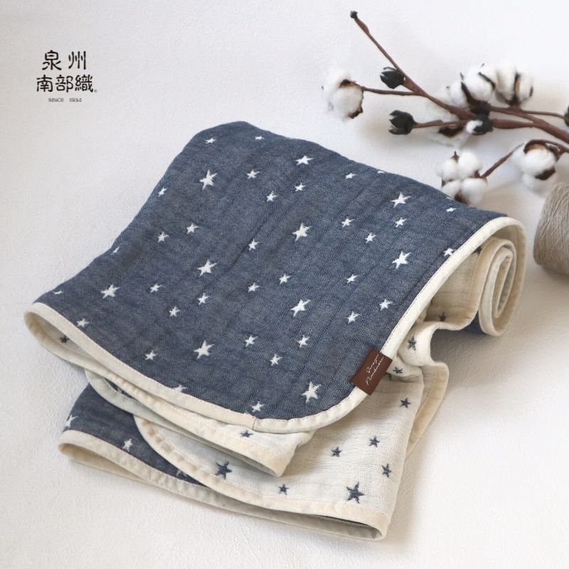 泉州南部織 6層紗布包裹巾(星型)