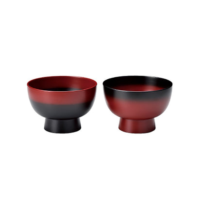 Kaze-ya style Hand-painted BOKASHI Pair Bowls (2pc set) [Direct from Japan]