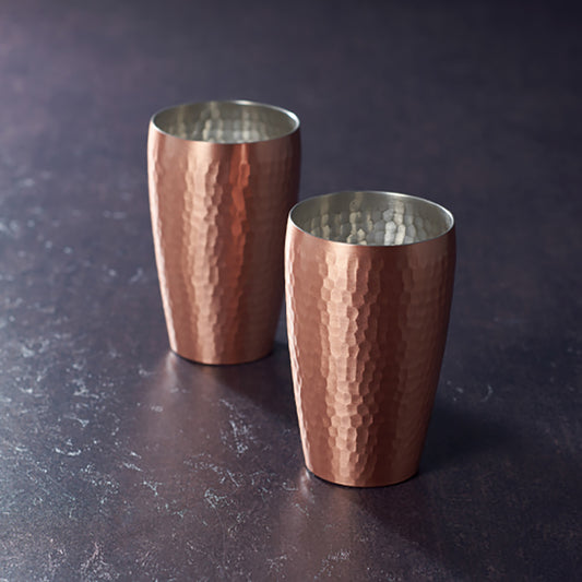 SHINKODO 新光堂 Pure Copper S-Type Tumbler 2pcs Set