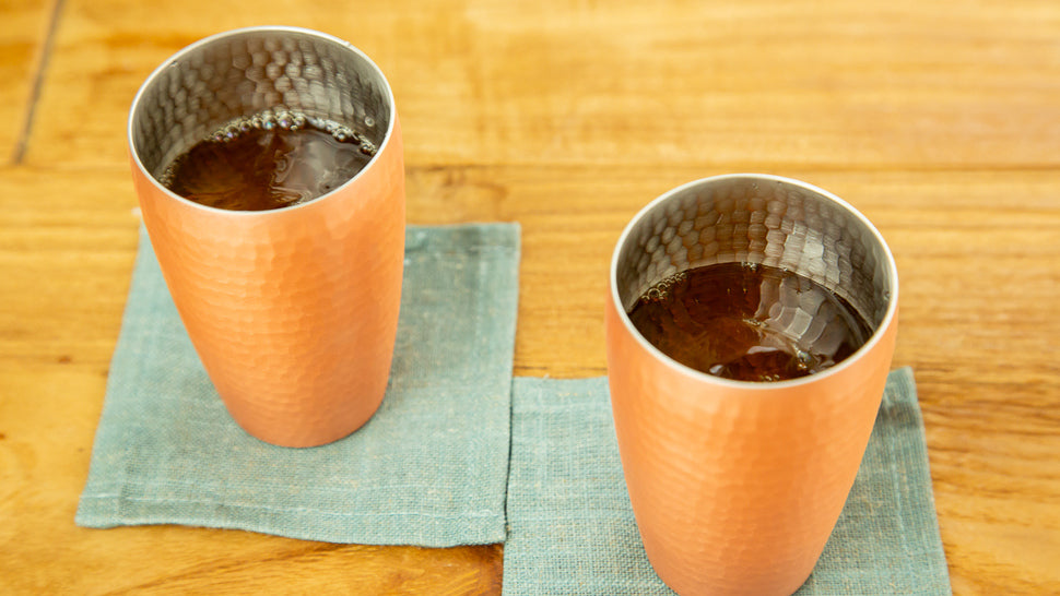 SHINKODO 新光堂 Pure Copper S-Type Tumbler 2pcs Set