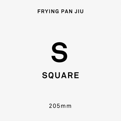 FUJITA KINZOKU Frying Pan JIU Square Type S size / JIU10 Iron Pan Plate / Minimal Stylish Kitchenware / Made in Osaka, Japan